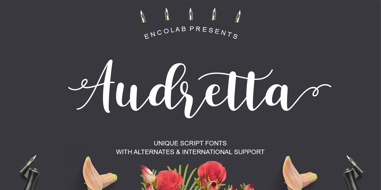 Пример шрифта Audretta #1